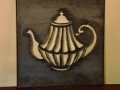 Teapot metal wall art