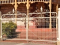 Victorian woven wire driveway gates