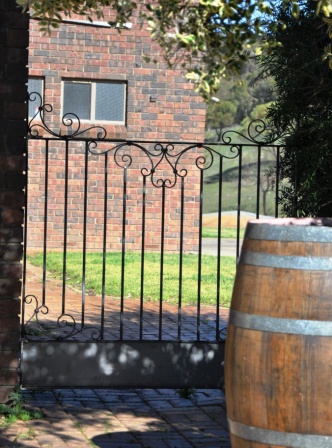 Wrought iron garden gate, NSW