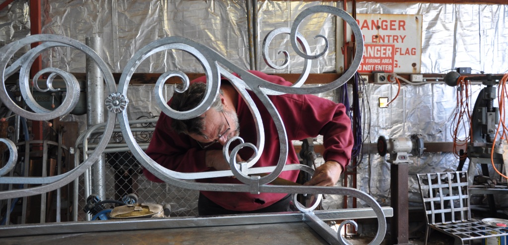 Andrew Hood pays great attention to detail with each item of wrought iron
