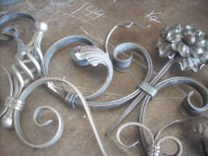 Pre-made wrought iron components