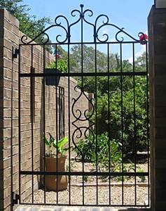 Art Deco wrought iron gate