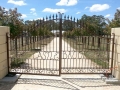 Large wrought iron gates