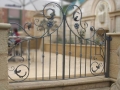 Topiary cafe, small wrought iron gates