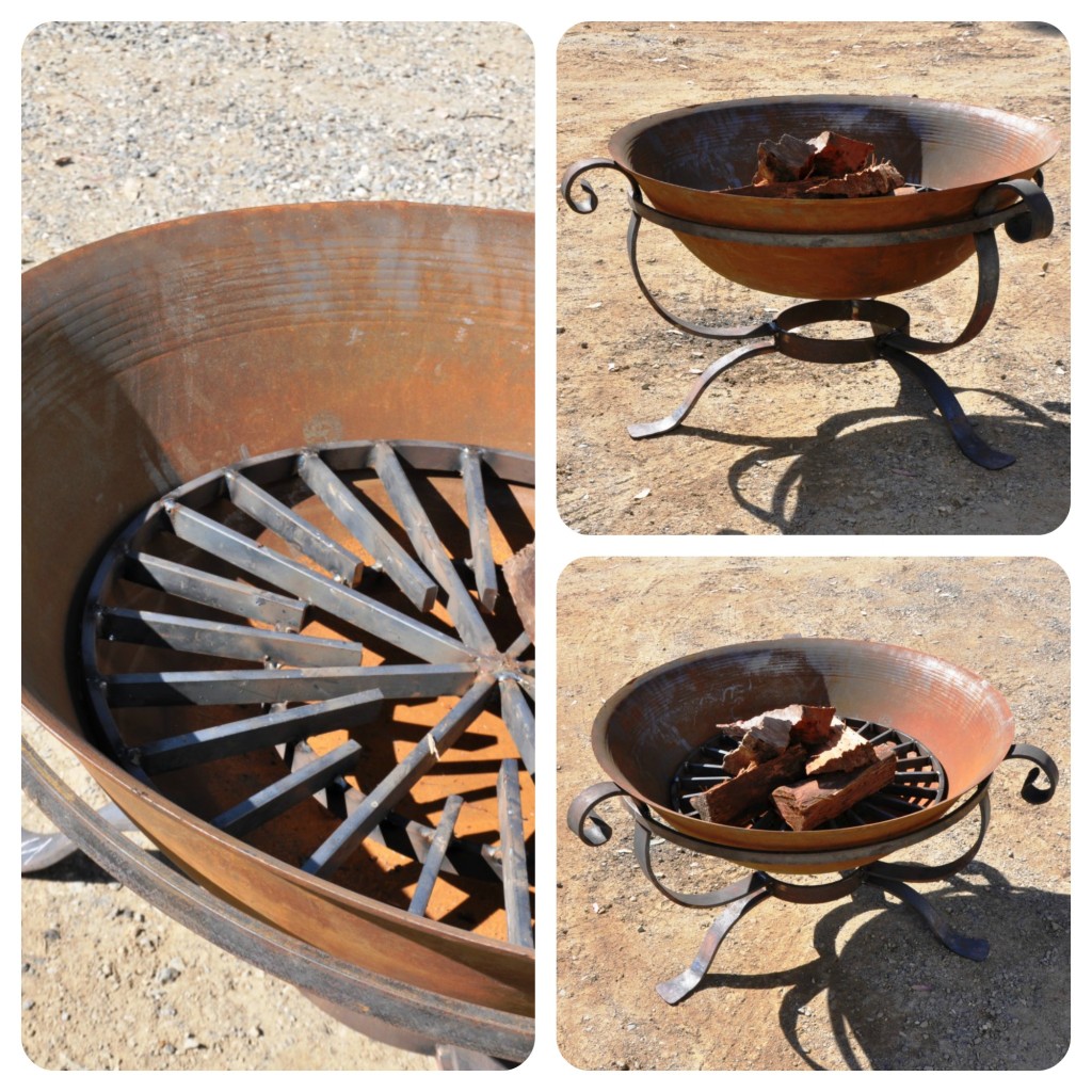Fire pit with fire grate